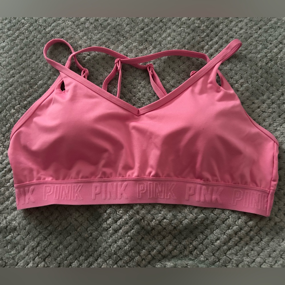 Pink Sports Bra